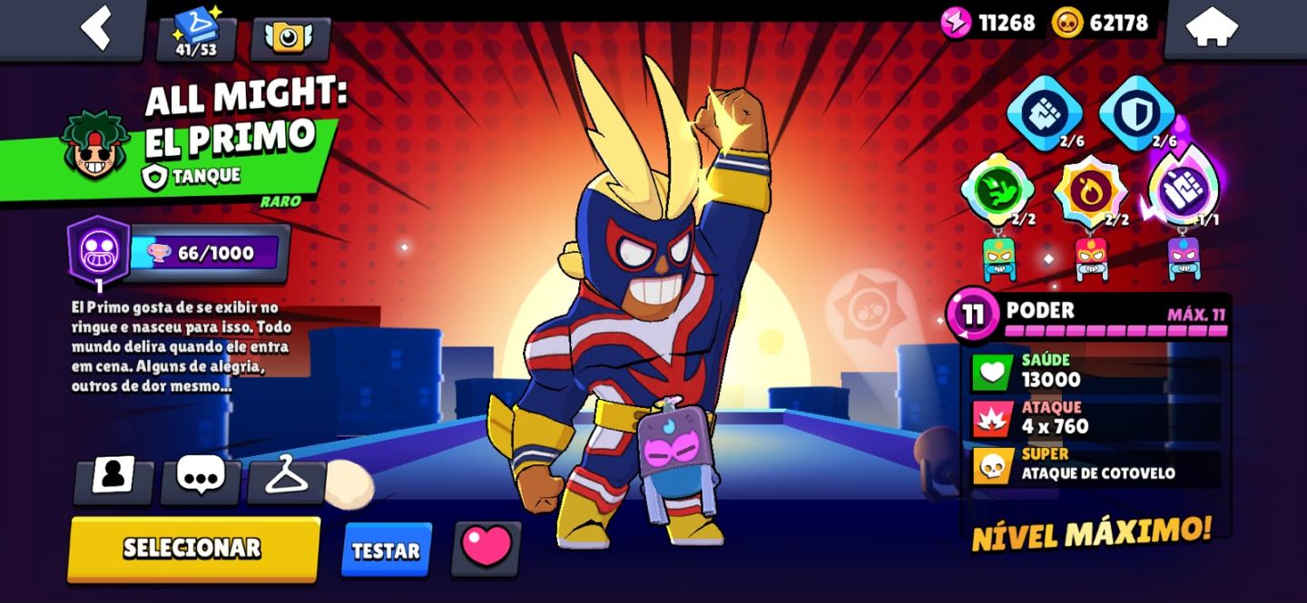 CONTA DE BRAWL STARS EXTREMAMENTE GEMADA