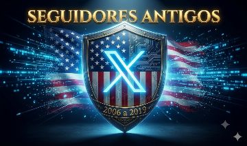 CONTAS X (TWITTER) COM SEGUIDORES ANTIGOS IP USA 2006-19 | ENTREGA AUTO