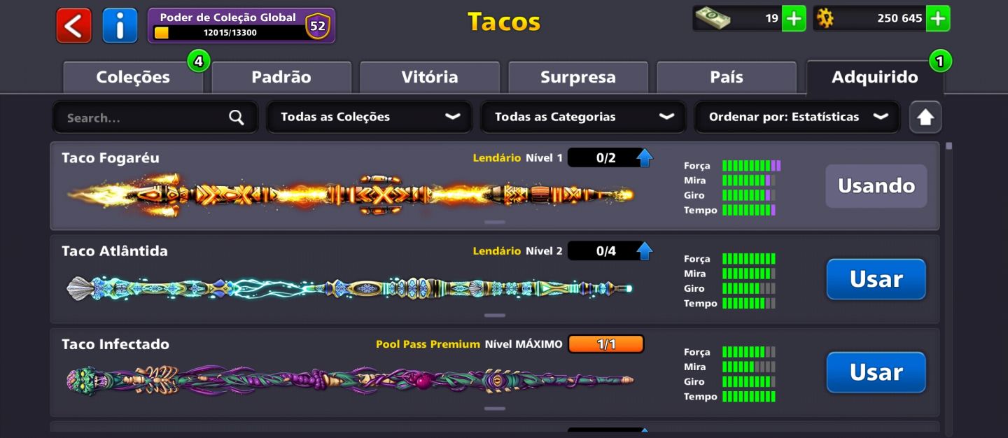CONTA COM 16 TACOS LENDÁRIOS E POOL PASS E TACOS RAROS PARA VENDA