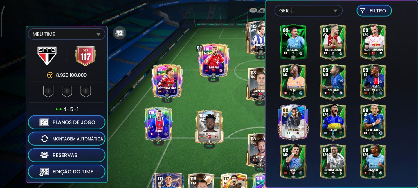 CONTA EA FC ANTIGA COM MUITAS GEMAS