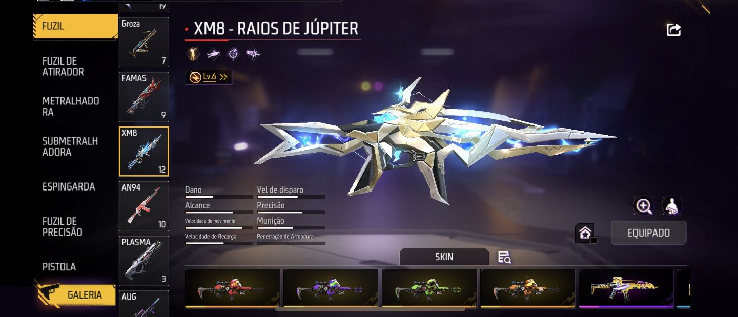 Conta free fire rara