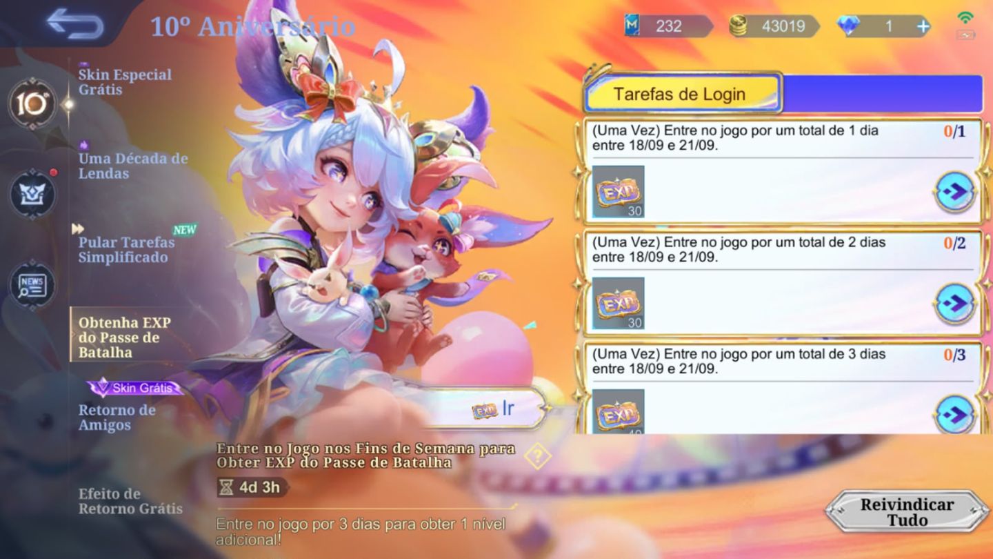 FARM DE MISSÕES DIÁRIAS E EVENTOS MLBB - 100% MANUAL E SEGURO