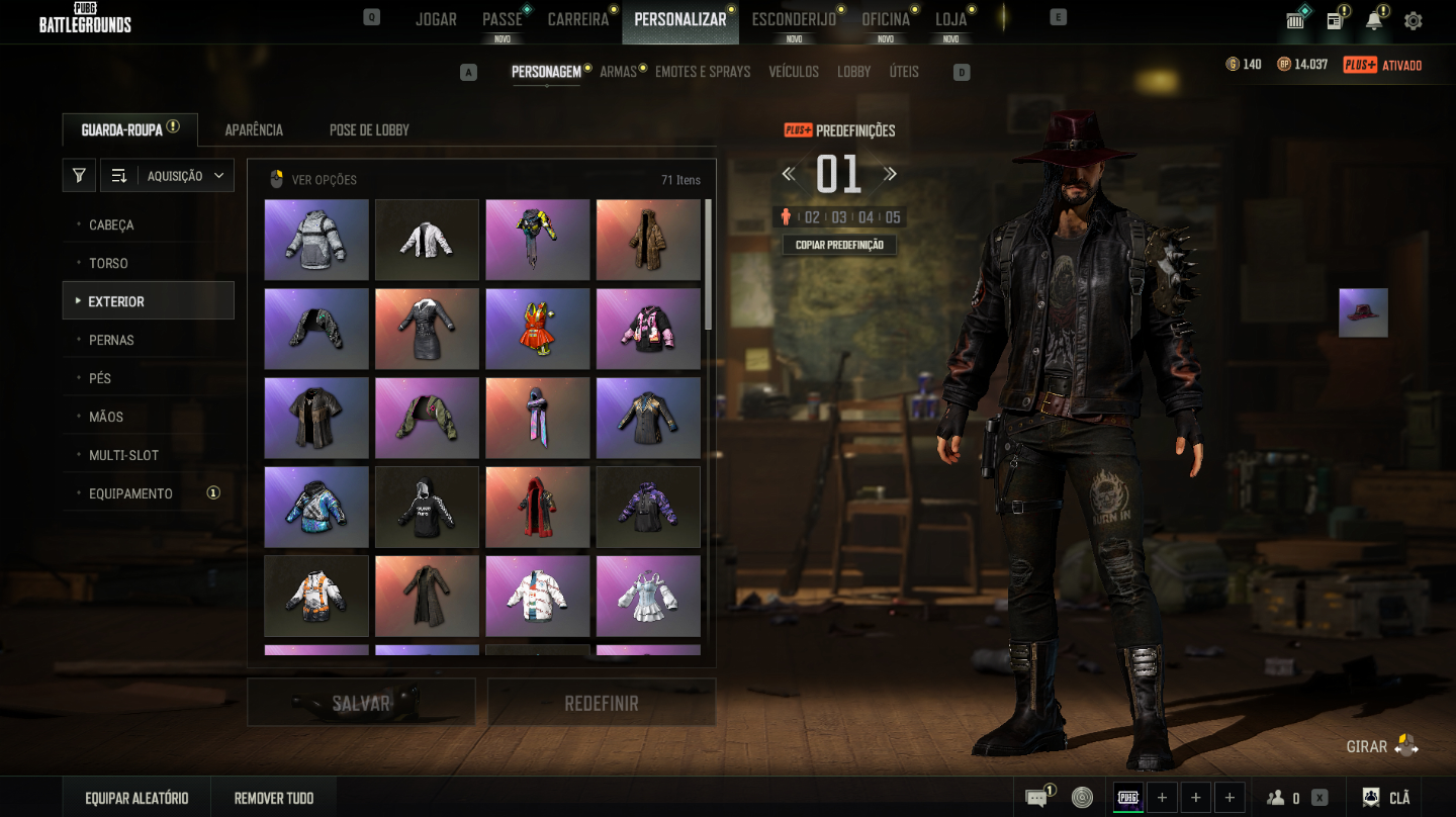 CONTA PUBG PLUS+ LV500 - 7 PROGRESSIVAS - DORIAN E HANNA LV1