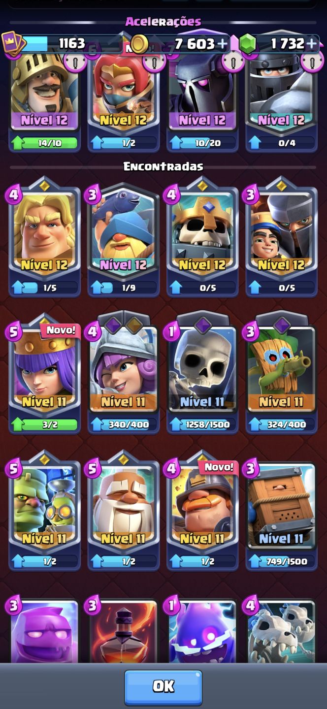 Conta de clash royale