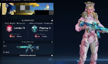 Conta Bloodstrike Full armas com skins limitadas e corpo a corpo !