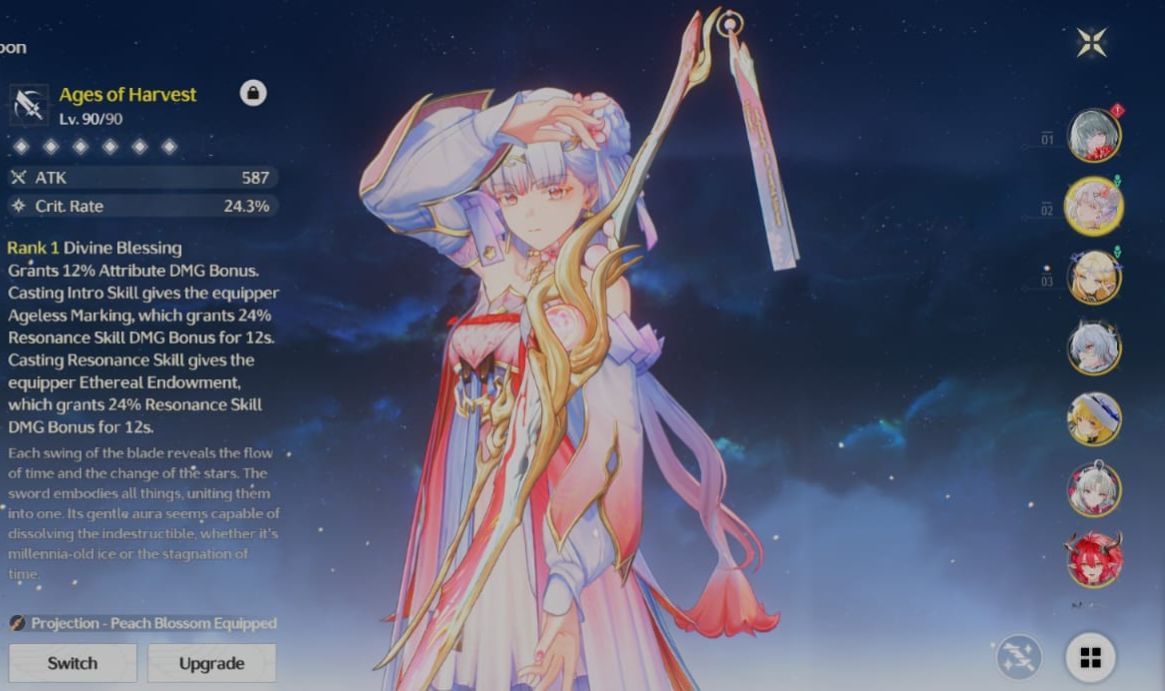Conta de Wuwa com 23 T5 + Skin da Jinhsi + bis entre outros Bis