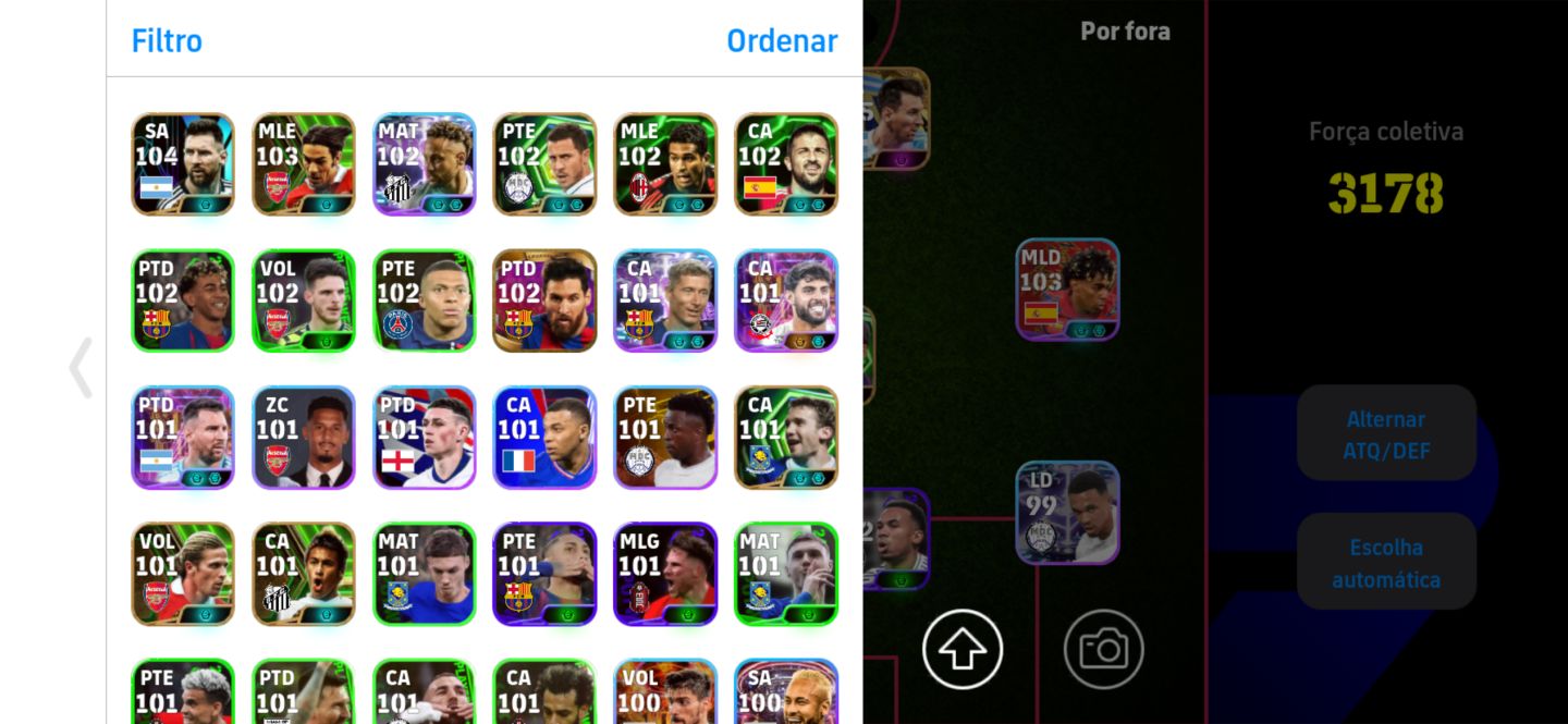 Minha conta no efootball mobile