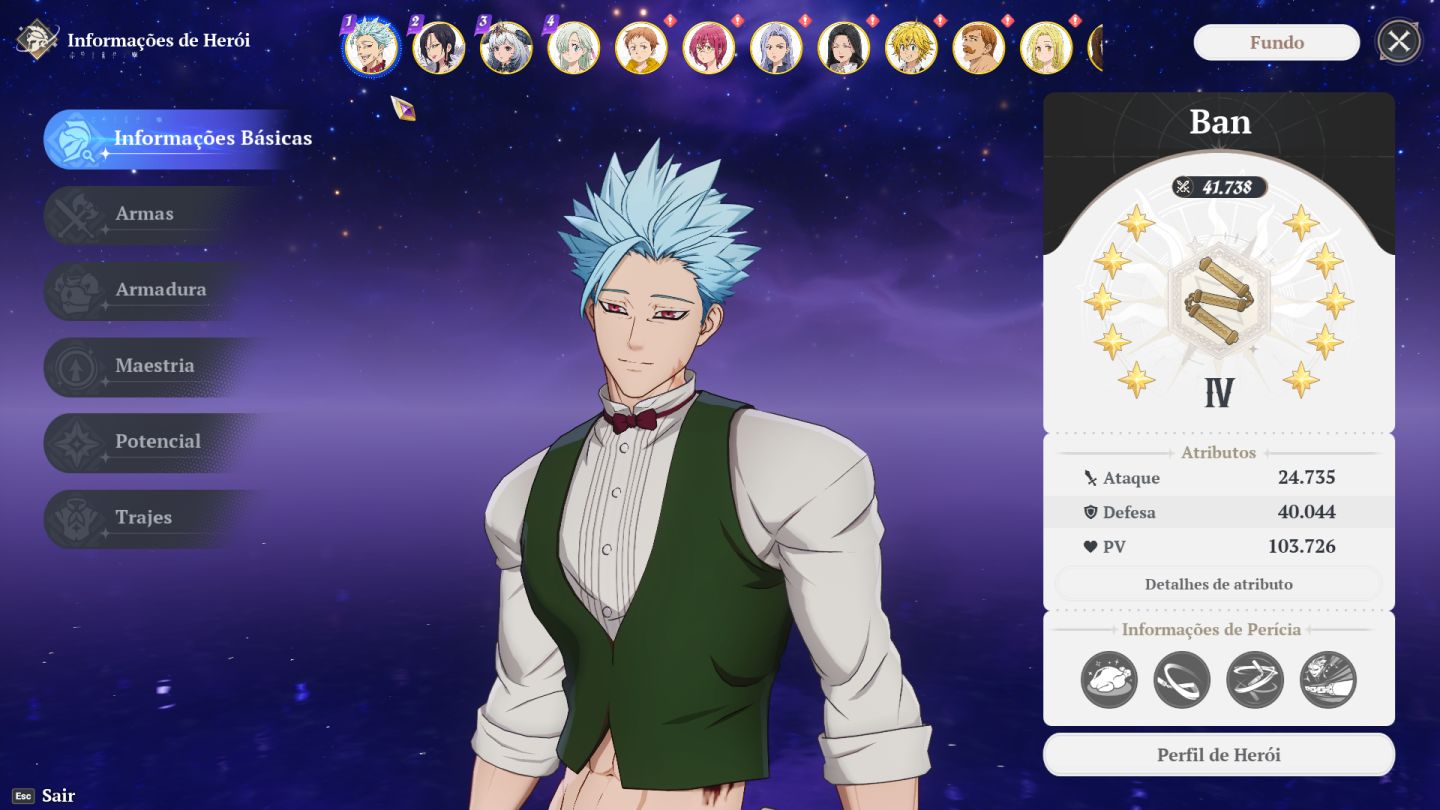 7ds Origin - Conta completa (Ban p10)
