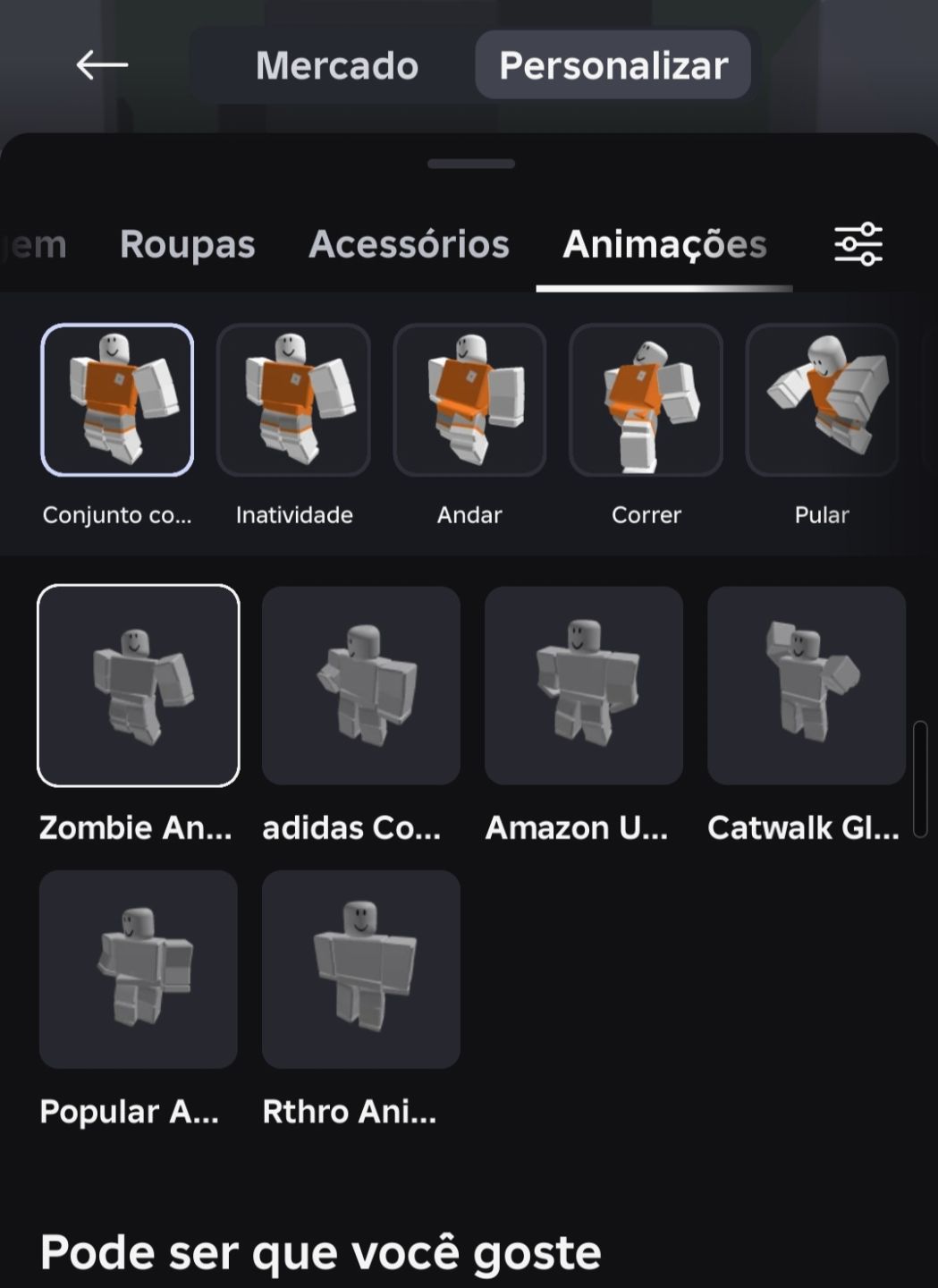 Conta de roblox feminina