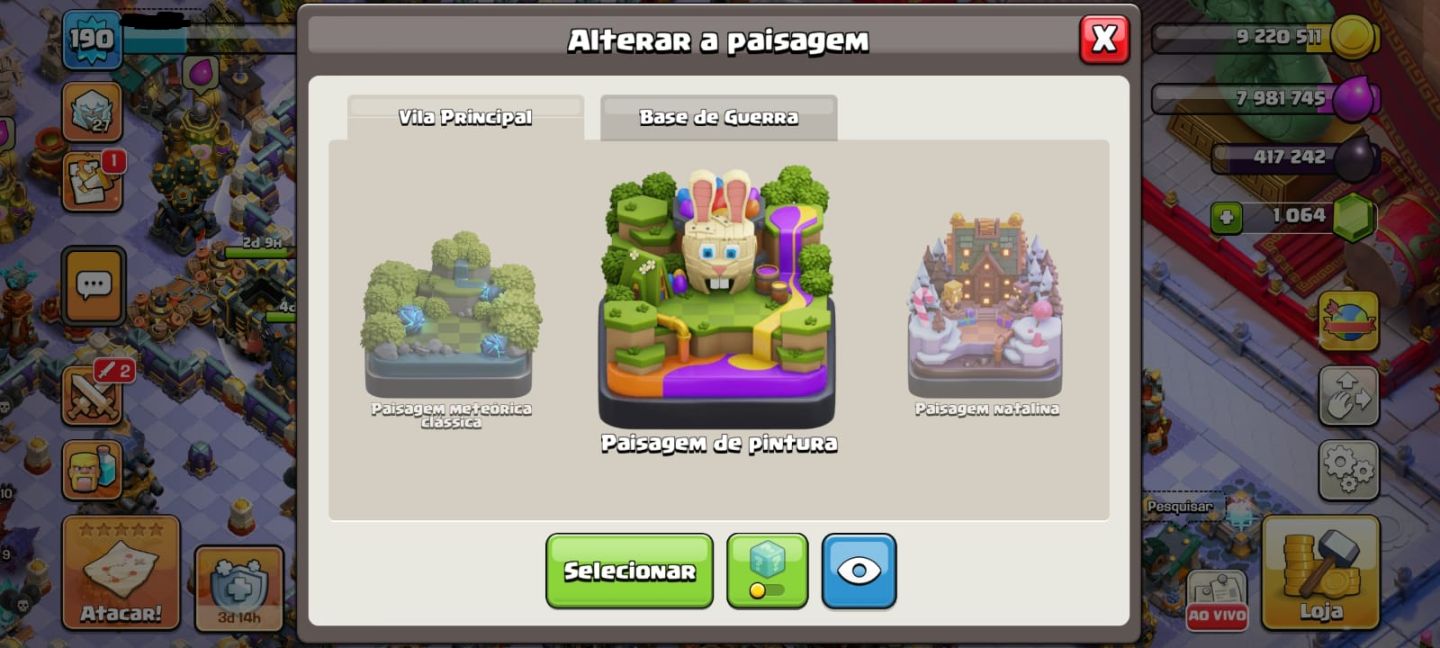Conta Clash of clans CV 18 Rara: Bolos de Aniversário e Árvores de Natal 2025!