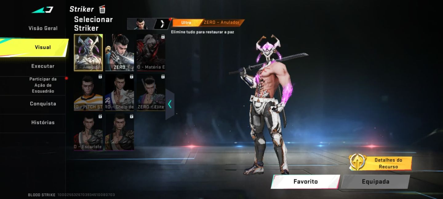 (PRA SAIR RÁPIDO!) CONTA DE BLOOD STRIKE COM 4 ETERNAS RARAS!