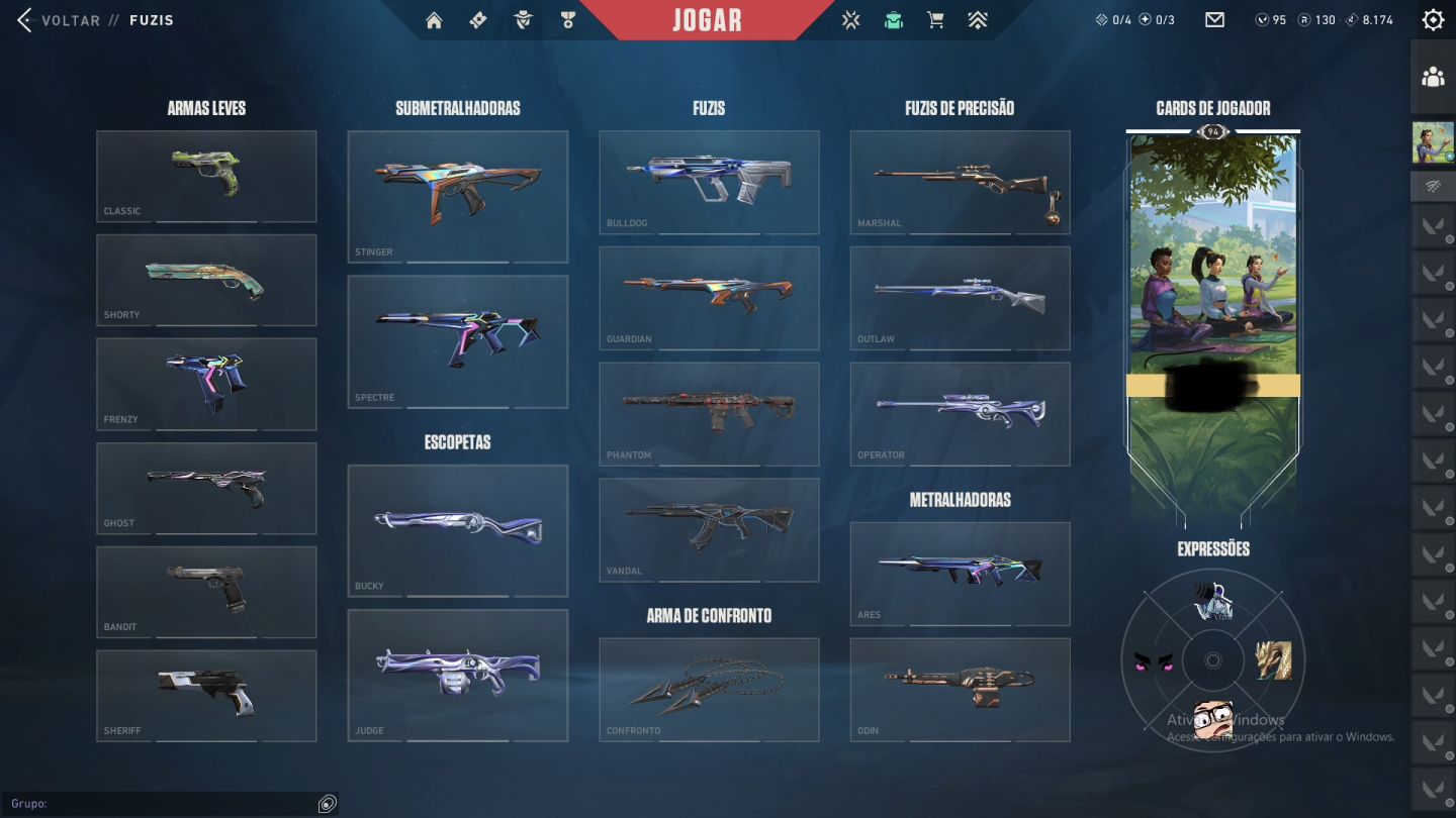 CONTA VALORANT COM MUITA SKIN BOA GASTOS MAIS DE 1000$