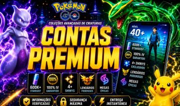 Contas pokémon GO Lv44+ | 600K+ Stardust | 100IV | 4+ Shiny | Entrega automática