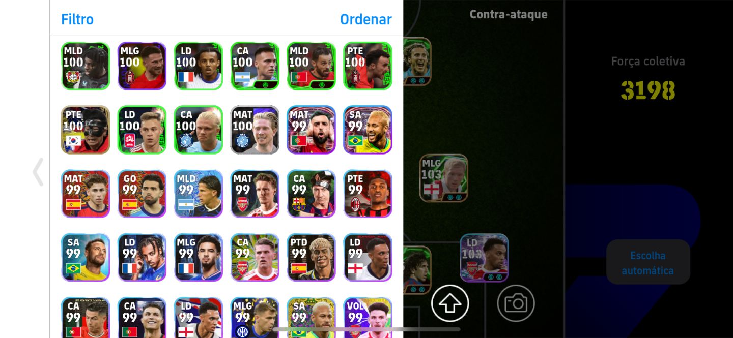(NOVO MENOR PREÇO) CONTA DE EFOOTBALL COM VÁRIOS ÉPICOS E JOGADORES RAROS!