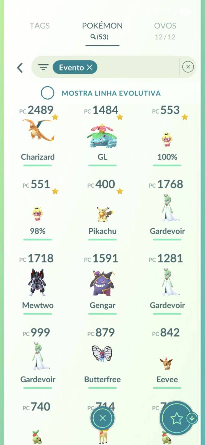 Conta Lv 56 | Mewtwo Armor + Mewtwo Shundo + Unown Shiny + 377 Shinies