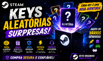 KEYS ALEATÓRIAS STEAM | LISTA DE JOGOS NA DESCRIÇÃO | ENTREGA RÁPIDA