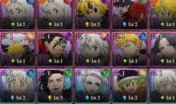 Conta reroll Meliodas 4/6 e Escarlin 3/6