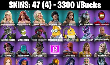 Conta Fortnite com our-Ready Sabrina Carpenter | Chappell Roan e 47 Skins