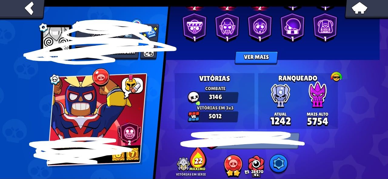 Conta Rara de efootball, com varios brawlers no max e varias skins