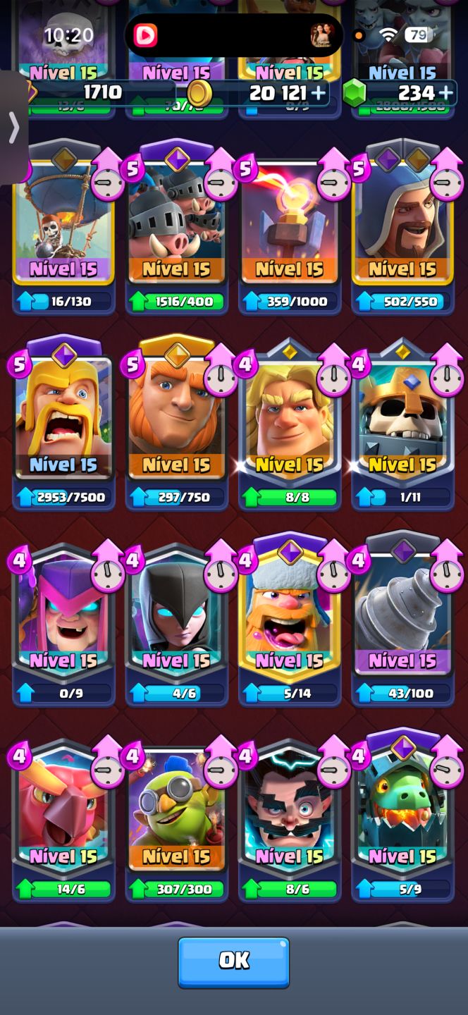 Conta de Clash Royale 14500 troféus conta rara