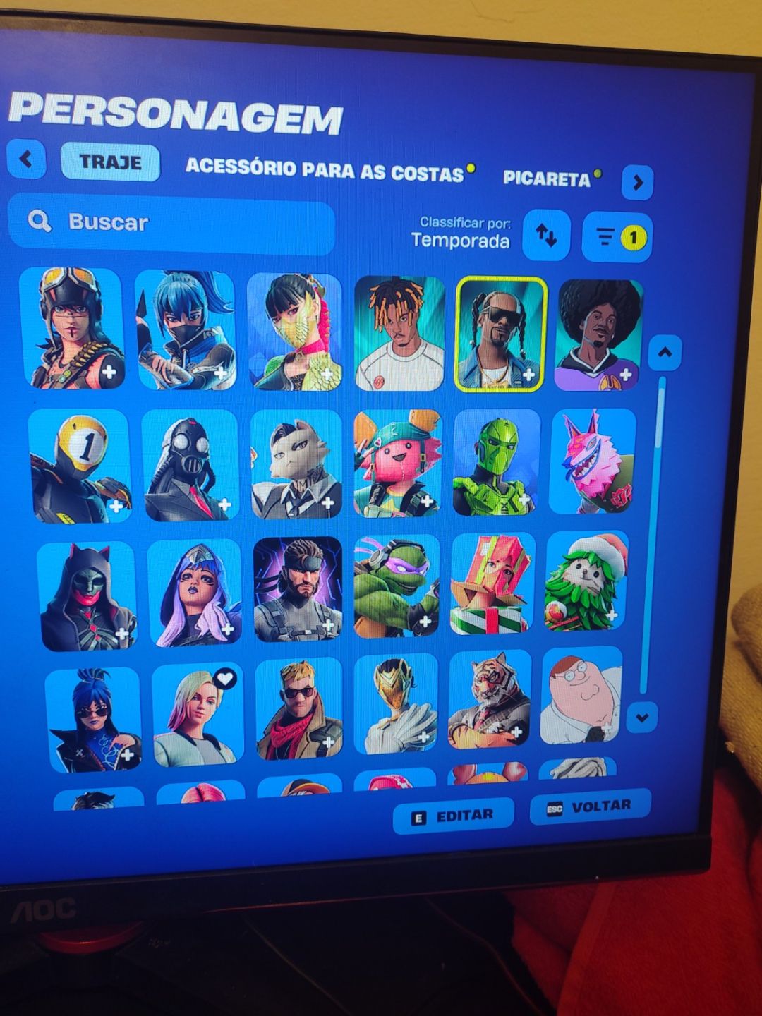 CONTA RARA FORTNITE 2017
