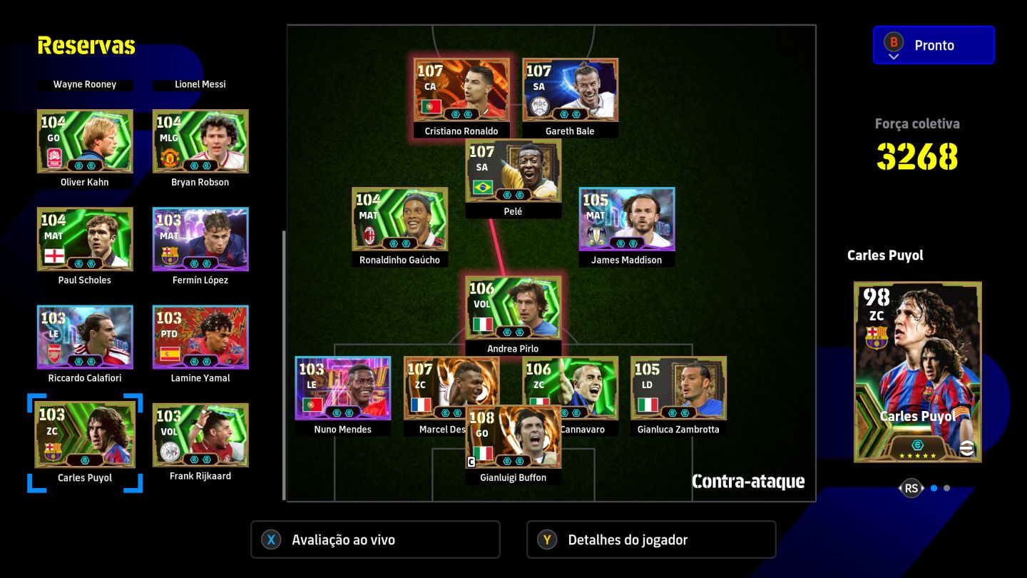 Canta de Efootball completa Steam
