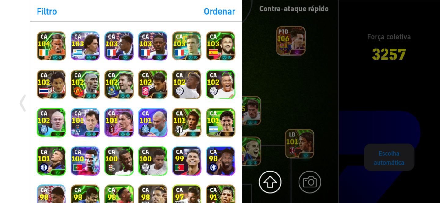 CONTA INSANA COM 2 MESSI BIG TIME E COMPANHIA, CONTA PRA PRIMEIRA DIVISÃO