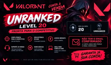 CONTA VALORANT LVL 20 PRONTA PARA O COMPETITIVO [ENTREGA AUTOMÁTICA]