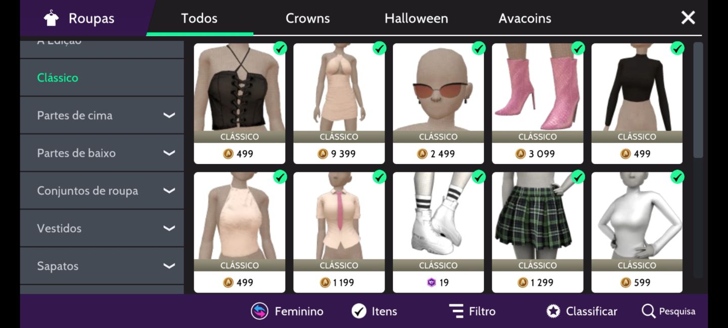 Conta femenina avakin life