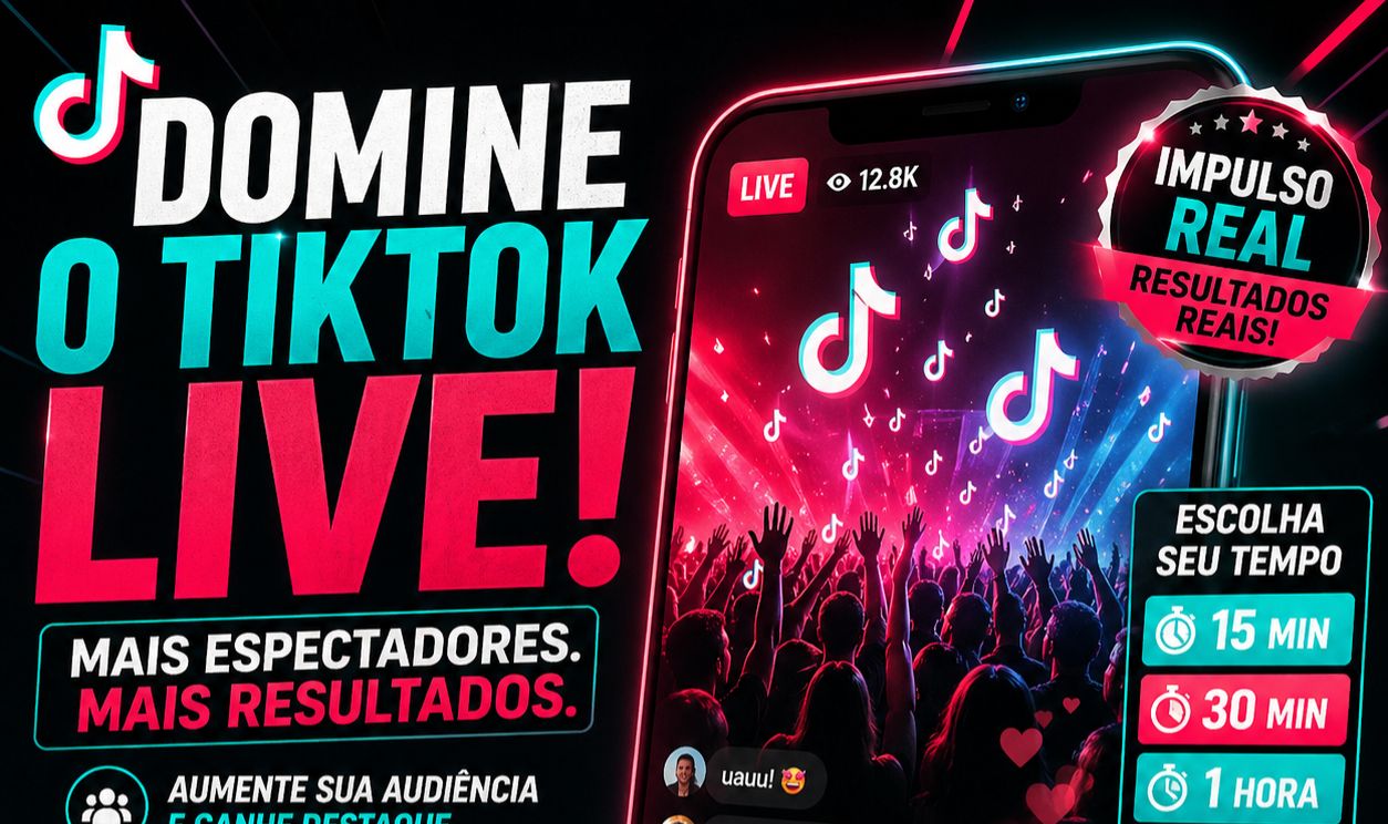 Espectadores Ao Vivo Tiktok-Domine Multidões! (7 Dias de garantia /reposição)