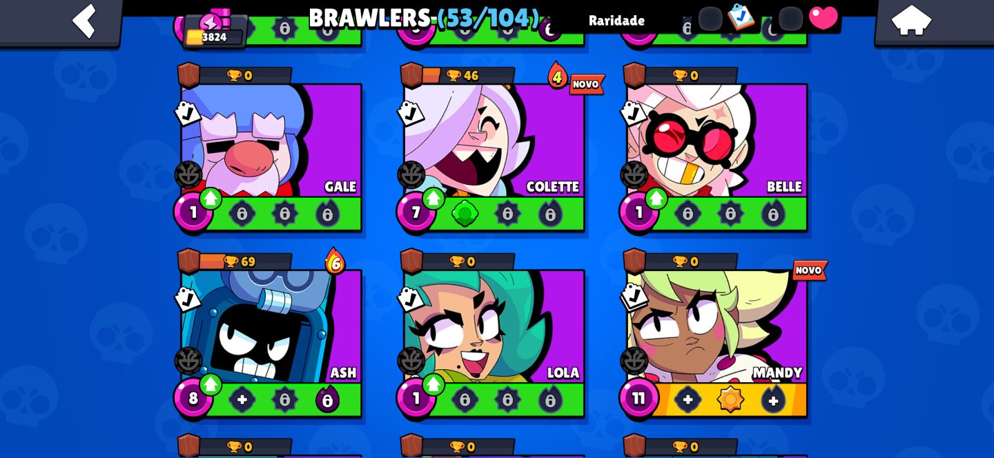 Conta de Braw Stars, ela é para iniciar tem mts brawlers por ser iniciante