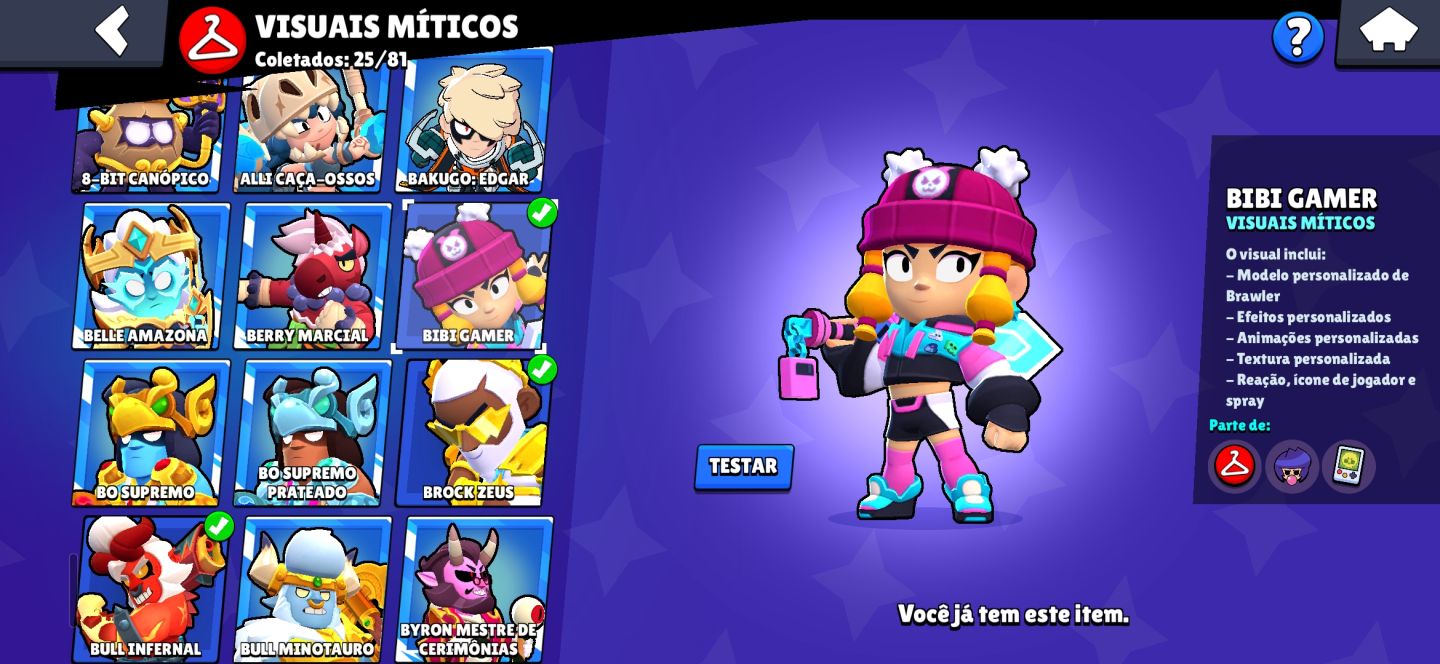 CONTA DE BRAWL STARS MUITO RARA!!!