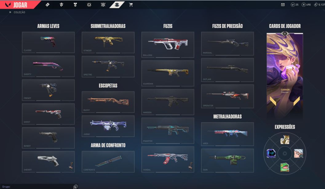 CONTA LOL CHEIA DE SKIN + CONTA VALORANT COM SKIN RARA