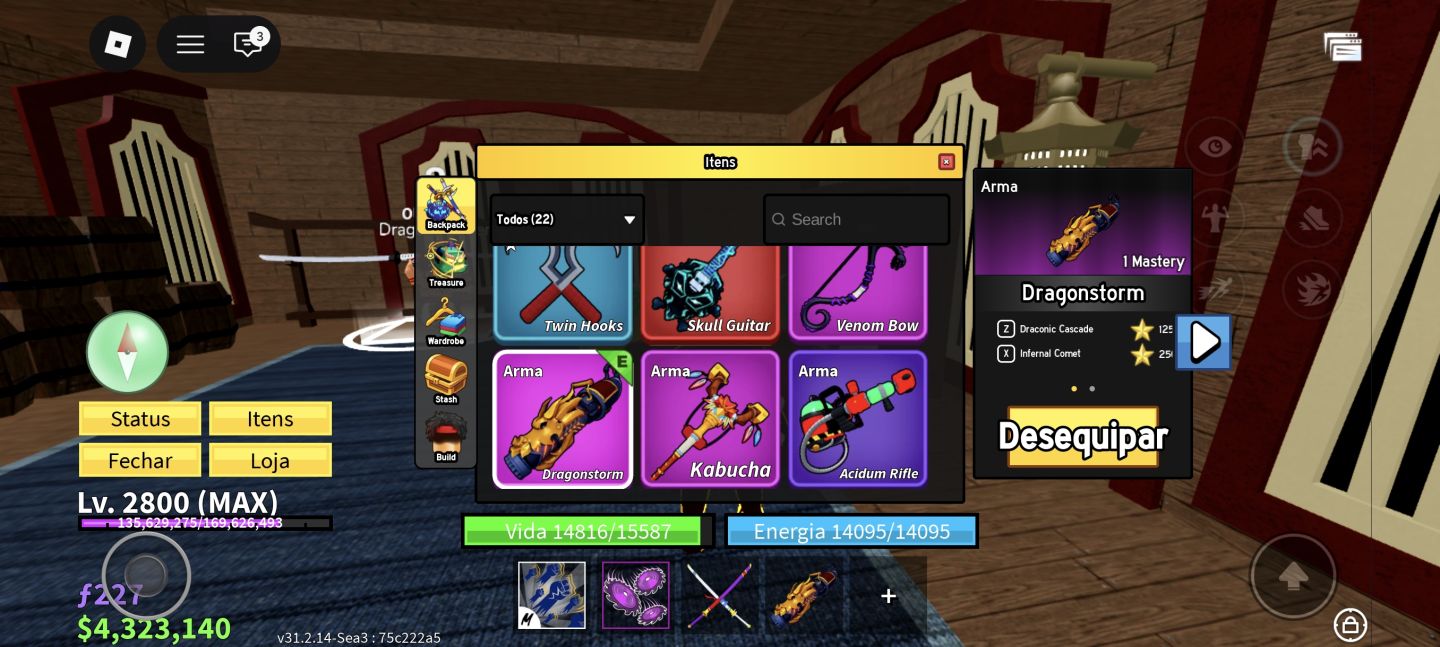MELHOR CONTA DE BLOX FRUIT COM O MELHOR PREÇO
