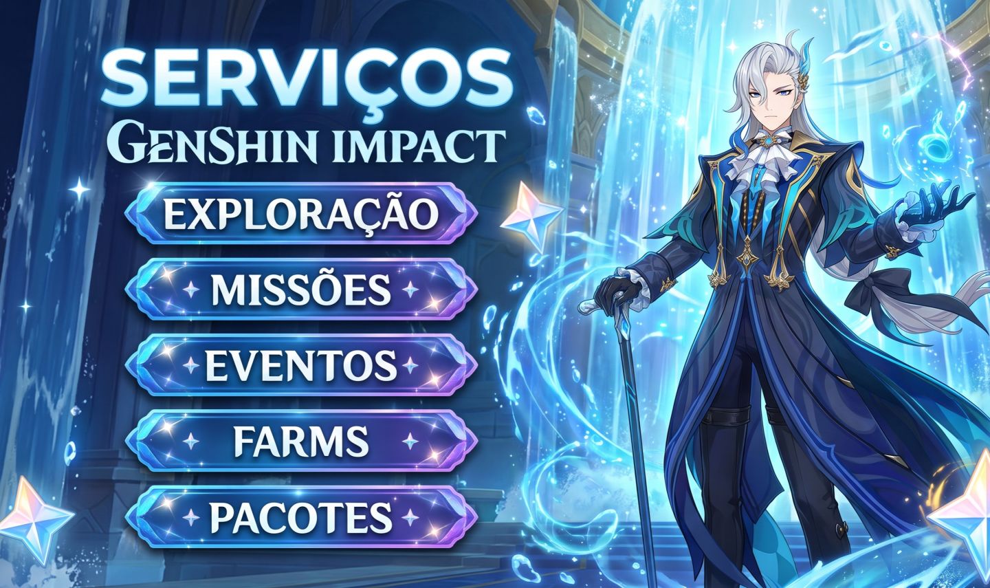 [O MELHOR PREÇO] Serviços Genshin Impact - Exploração, Abismo, Quests, Farm etc