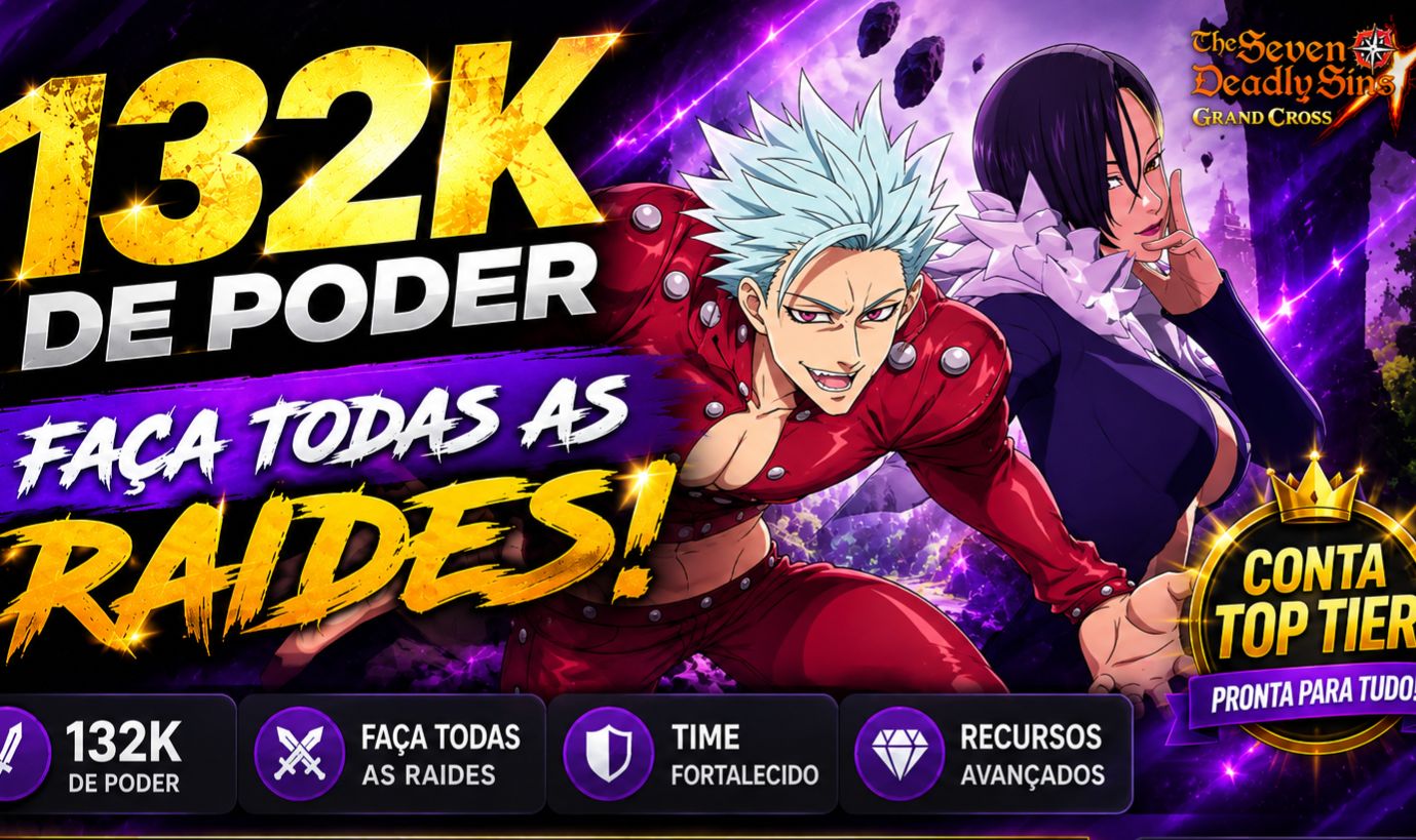Conta 132k de poder seven deadly sins