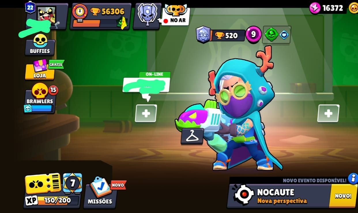 CONTA BRAWSTAR MUITO BOA 56K TROFEU 103 BRAWLERS