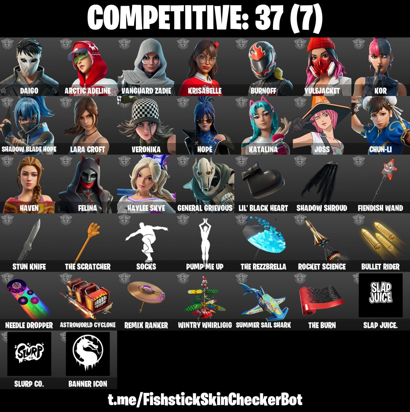 Conta Fortnite com FNCS Renegade | Ronin | Kymera |Mecha Cuddle Mast e 197 Skins