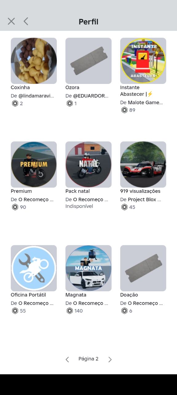 Conta Roblox à Venda