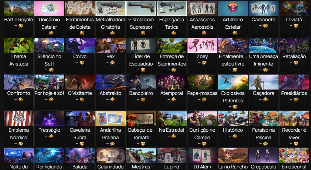 Conta OG fortnite cap 1 season 2, lv 1250, 128 skins. conjunto fundador + mako