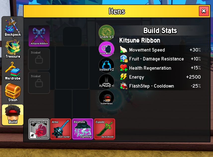 CONTA BLOX FRUITS | KITSUNE, PORTAL, BUDDHA E MAGMA PERM | DARK BLADE + CDK