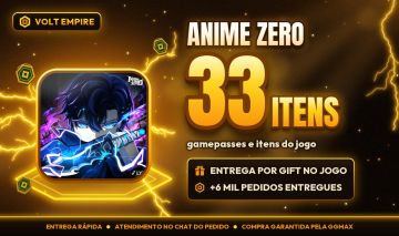Anime Zero | Gamepasses e Itens por Gift | Entrega Rápida
