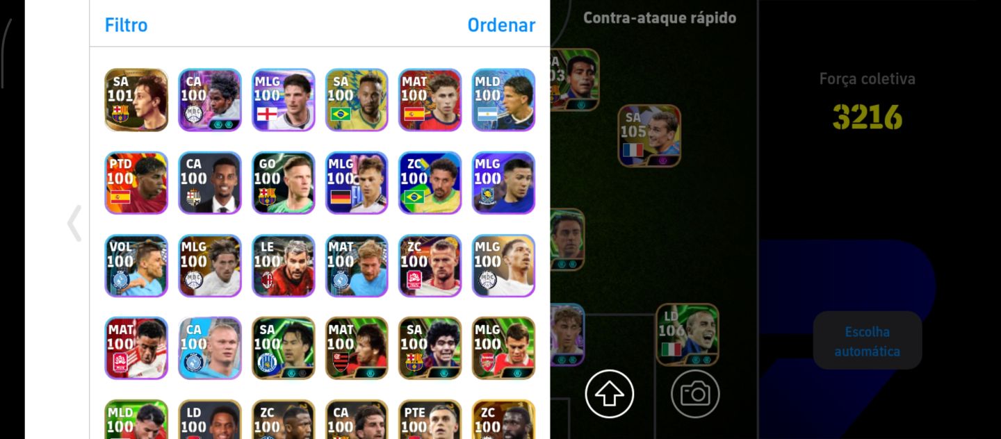 CONTA EFOOTBALL RARA COM +60 LEGENDS