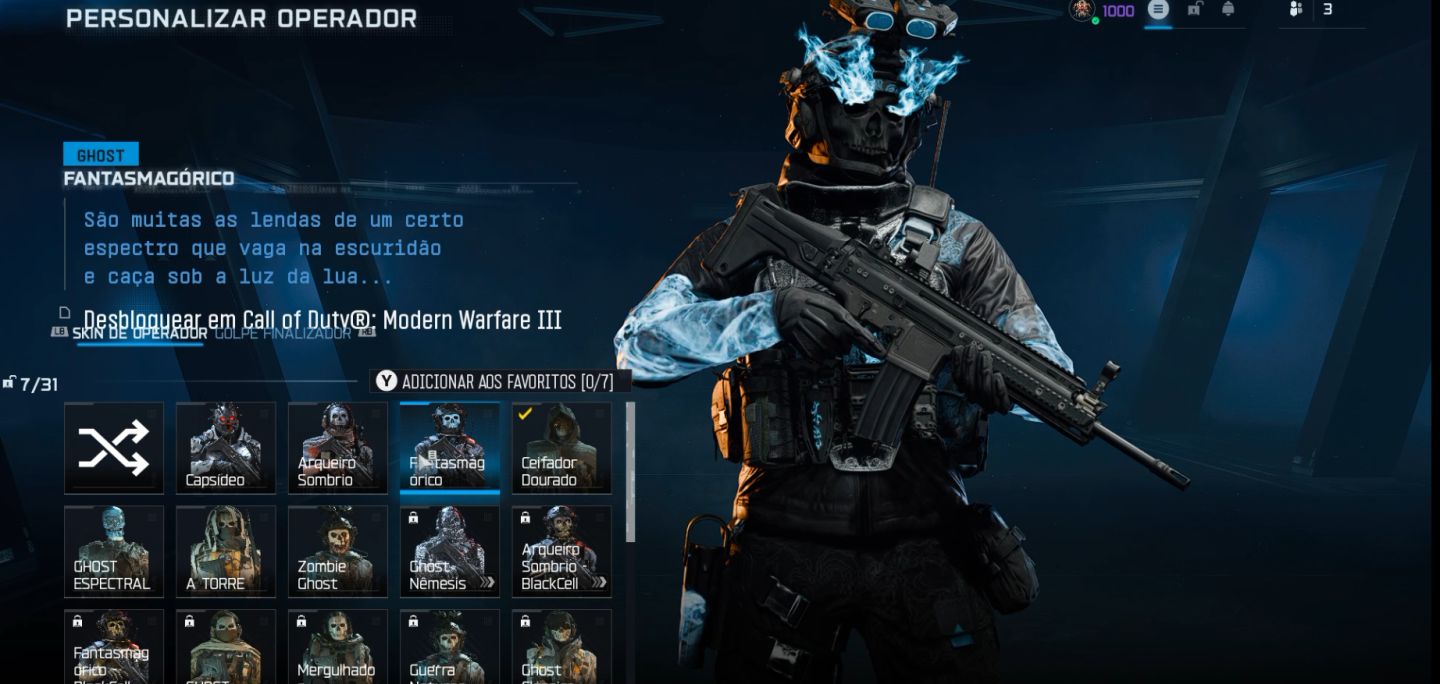 CONTA WARZONE LEVEL 1K COM SKINS E JOGOS BO6 E MW4 ED COFRE ADQUIRIDO