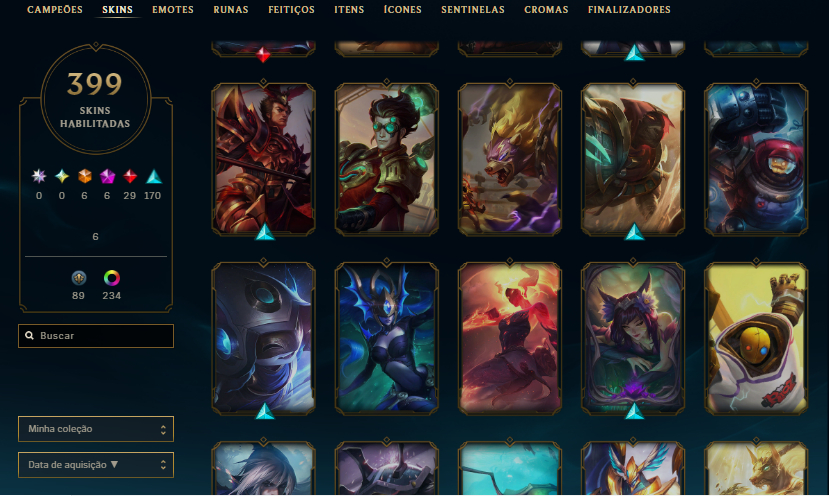 Conta Main Ahri, ekko Lvl 1202 Ex Mestre Season 2024