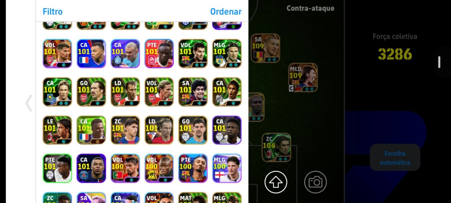 CONTA EFOOTBALL MOBILE META 3285 FORÇA, YAMAL E MESSI BIG TIME