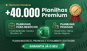 MEGA PACK EXCEL +40.000 PLANILHAS PRONTAS EDITÁVEIS+BRINDE /ENTREGA RÁPIDA
