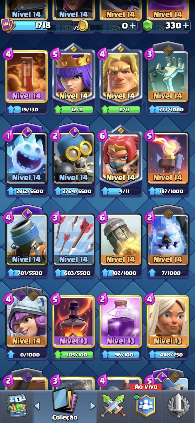 Conta OP de Clash Royale 13000 troféus 7 anos