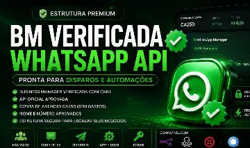 BM VERIFICADA + WHATSAPP API OFICIAL Estrutura Premium