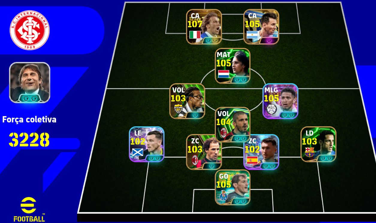 CONTA DE EFOOTBALL MOBILE COM MUITOS JOGADORES RAROS